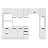 Cozinha Completa Meena 10 Portas 4 Gavetas 40250074 Branco - Politorno