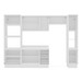 Cozinha Completa Meena 10 Portas 4 Gavetas 40250074 Branco/Creme - Politorno