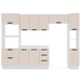 Cozinha Completa Meena 10 Portas 4 Gavetas 40250074 Branco/Creme - Politorno