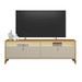 Rack Dubai para TV Até 75 Polegadas 2 Portas com Led Tauri/Off White Fosco - Linea Brasil