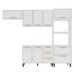 Cozinha Completa Amara 8 Portas 4 Gavetas 40250076 Branco - Politorno