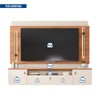 Painel para TV Até 75 Polegadas Dali 2 Portas 1 Gaveta com Led Off White/Freijó - Caemmun