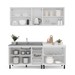 Cozinha Completa Amara 9 Portas 3 Gavetas 40250077 Branco - Politorno