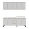 Cozinha Completa Amara 9 Portas 3 Gavetas 40250077 Branco - Politorno
