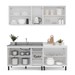 Cozinha Completa Amara 9 Portas 3 Gavetas 40250077 Branco/Azul - Politorno