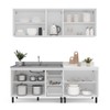 Cozinha Completa Amara 9 Portas 3 Gavetas 40250077 Branco/Creme - Politorno