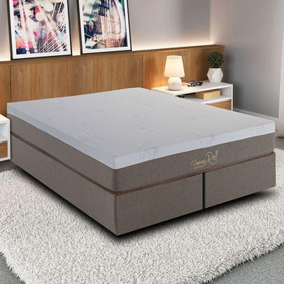 Colchão Casal Nuvellê com Molas Ensacadas 158x198 Cinza - Colchões Kappesberg