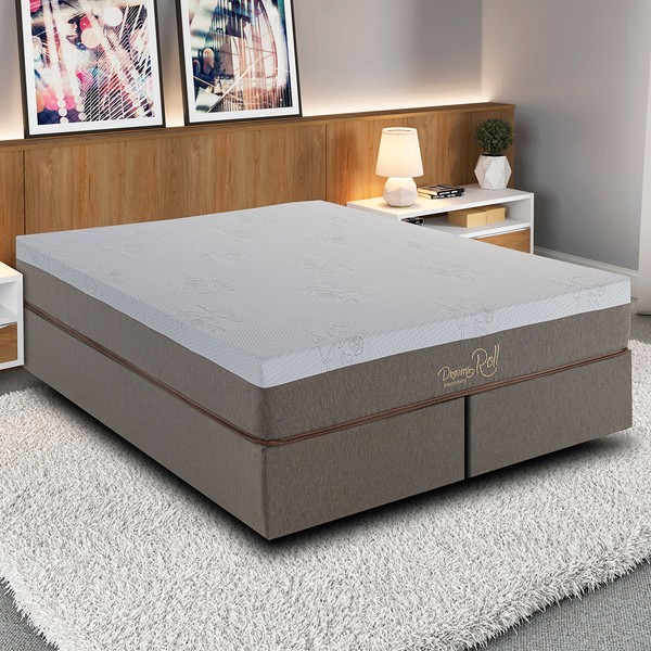 Colchão Casal Nuvellê com Molas Ensacadas 158x198 Cinza - Colchões Kappesberg