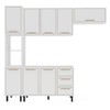 Cozinha Completa Amara 8 Portas 3 Gavetas 40250078 Branco - Politorno