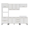 Cozinha Completa Amara 10 Portas 4 Gavetas 40250079 Branco - Politorno