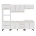 Cozinha Completa Amara 10 Portas 4 Gavetas 40250079 Branco - Politorno