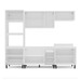 Cozinha Completa Amara 10 Portas 4 Gavetas 40250079 Branco/Azul - Politorno