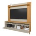 Rack com Painel para TV Até 55 Polegadas Dubai 2 Portas 1 Prateleira Tauri/Off White Fosco Fosco - Linea Brasil