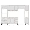 Cozinha Completa Amara 10 Portas 4 Gavetas 40250080 Branco - Politorno