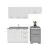 Cozinha Completa Amara 6 Portas 3 Gavetas 40250081 Branco - Politorno