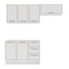Cozinha Completa Amara 6 Portas 3 Gavetas 40250081 Branco - Politorno