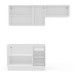 Cozinha Completa Amara 6 Portas 3 Gavetas 40250081 Branco/Creme - Politorno
