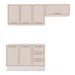 Cozinha Completa Amara 6 Portas 3 Gavetas 40250081 Branco/Creme - Politorno