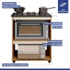 Cozinha Compacta Angra 3 Portas Nature/Off White - Kaiki Móveis