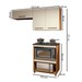 Cozinha Compacta Angra 3 Portas Nature/Off White - Kaiki Móveis