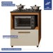 Cozinha Compacta Blumenau 6 Portas 3 Prateleiras Nature/Off White - Kaiki Móveis