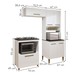Cozinha Compacta Blumenau 6 Portas 3 Prateleiras Branco - Kaiki Móveis