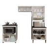 Cozinha Compacta Blumenau 6 Portas 3 Prateleiras Branco - Kaiki Móveis