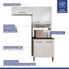 Cozinha Compacta Blumenau 6 Portas 3 Prateleiras Branco - Kaiki Móveis