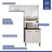 Cozinha Compacta Blumenau 6 Portas 3 Prateleiras Branco - Kaiki Móveis