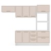 Cozinha Completa Amara 8 Portas 4 Gavetas 40250082 Branco/Creme - Politorno
