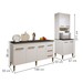 Cozinha Compacta Guarujá 7 Portas 3 Gavetas Nature/Off White - Kaiki Móveis