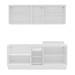 Cozinha Completa Amara 9 Portas 3 Gavetas 40250083 Branco/Azul - Politorno