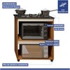 Cozinha Compacta Barueri 5 Portas 1 Gaveta Nature/Off White - Kaiki Móveis