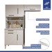 Cozinha Compacta Barueri 5 Portas 1 Gaveta Branco - Kaiki Móveis