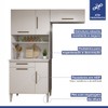 Cozinha Compacta Barueri 5 Portas 1 Gaveta Branco - Kaiki Móveis