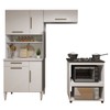 Cozinha Compacta Barueri 5 Portas 1 Gaveta Branco - Kaiki Móveis