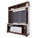Estante para TV Até 65 Polegadas Silvestre 2 Portas Nogueira Real/Off White Matte - Pnr Móveis