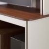 Estante para TV Até 65 Polegadas Silvestre 2 Portas Nogueira Real/Off White Matte - Pnr Móveis