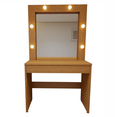 Penteadeira Camarim Requinte 1 Gaveta Naturalle - Mavaular