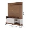 Estante para TV Até 65 Polegadas Boss 2 Portas Amêndoa/Off White 1500 - Pnr Móveis
