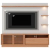 Estante para TV Até 70 Polegadas Campos 1 Porta 1 Gaveta Freijó/Off White Matte - Pnr Móveis