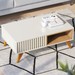 Mesa de Centro Lagos 1 Nicho Off White/Freijó - Pnr Móveis
