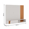 Painel para TV Até 55 Polegadas Boss 1 Porta Off White/Freijó - Pnr Móveis