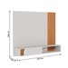 Painel para TV Até 55 Polegadas Boss 1 Porta Off White/Freijó - Pnr Móveis