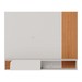Painel para TV Até 55 Polegadas Boss 1 Porta Off White/Freijó - Pnr Móveis