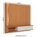 Painel para TV Até 65 Polegadas Mocha 2 Portas Ripado com Led Freijó/Off White Matte - Pnr Móveis