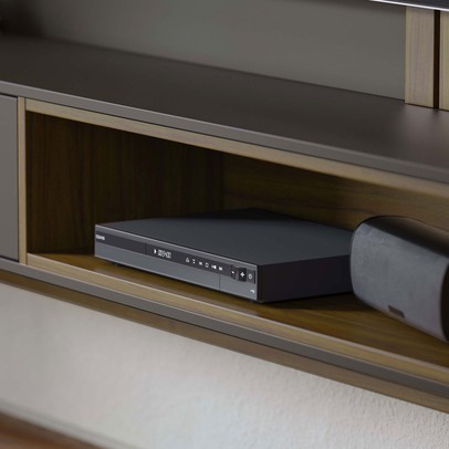 Painel para TV Até 65 Polegadas Brtrand 1 Porta 1 Prateleira Pretofosco/Noce Milano - Pnr Móveis