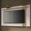 Painel para TV Até 70 Polegadas Córdova 1 Prateleira Freijó/Off White - Pnr Móveis
