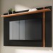 Painel para TV Até 70 Polegadas Córdova 1 Prateleira Preto Fosco/Noce Milano - Pnr Móveis