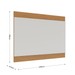 Painel para TV Até 75 Polegadas Amazonas Off White Matte/Freijo - Pnr Móveis